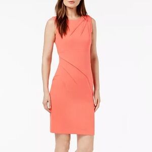 Calvin Klein One Shoulder Coral Dress
